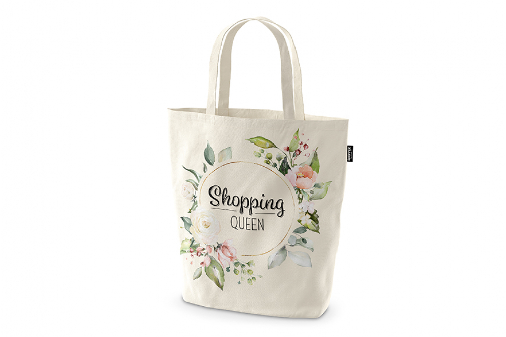 Bio Stoffwollbeutel/Shopper "Shopping Queen" - Lovely Greetings